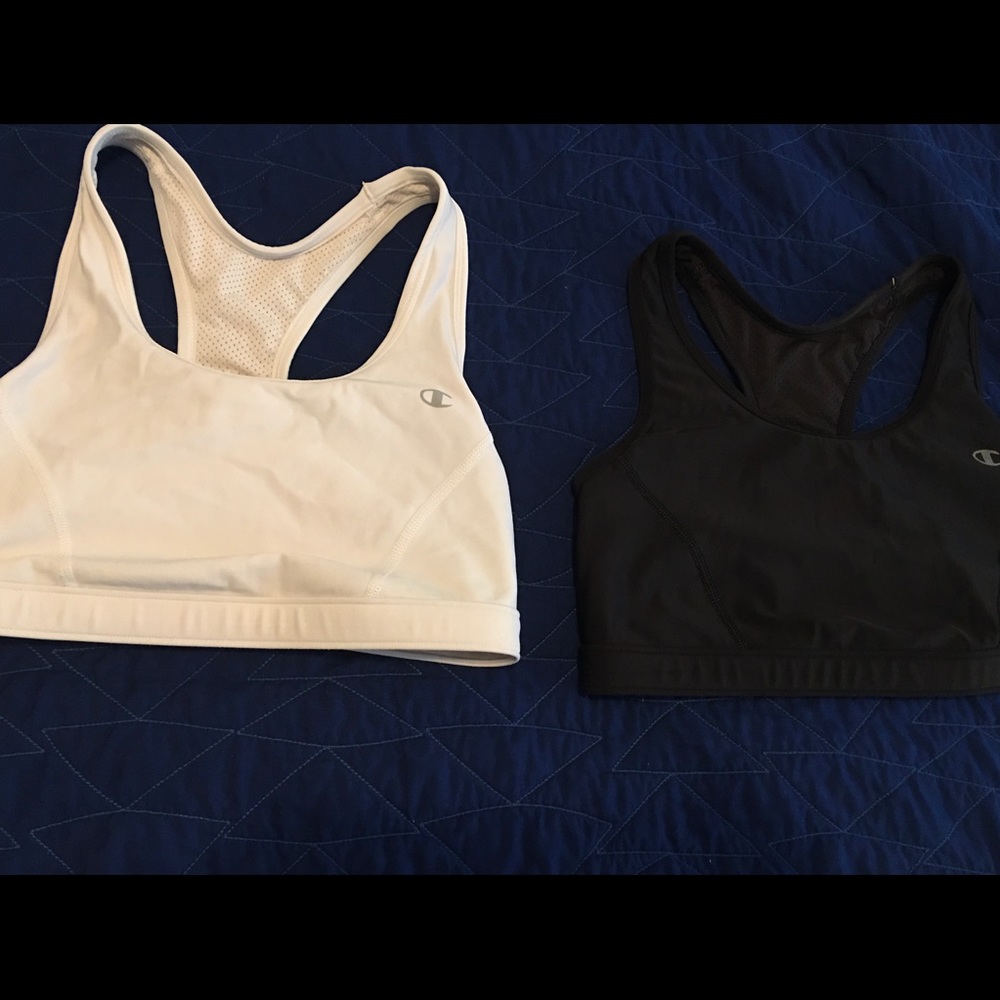 Two Champion Compression Vented Sports Bras